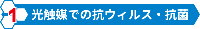 光触媒での抗ウィルス・抗菌